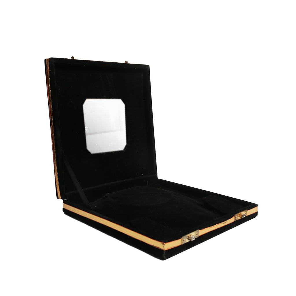 Black Velvet Jewelry Box