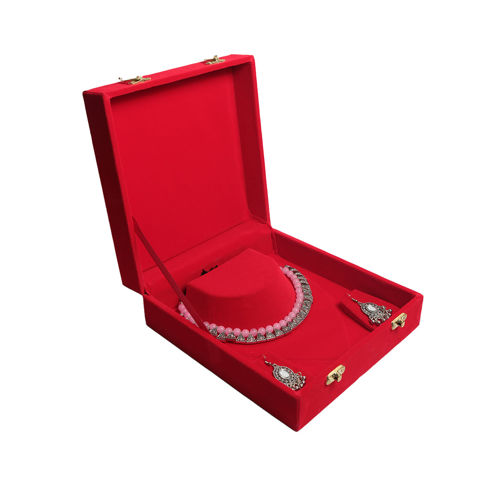 RED VELVET NECKLACE BOX