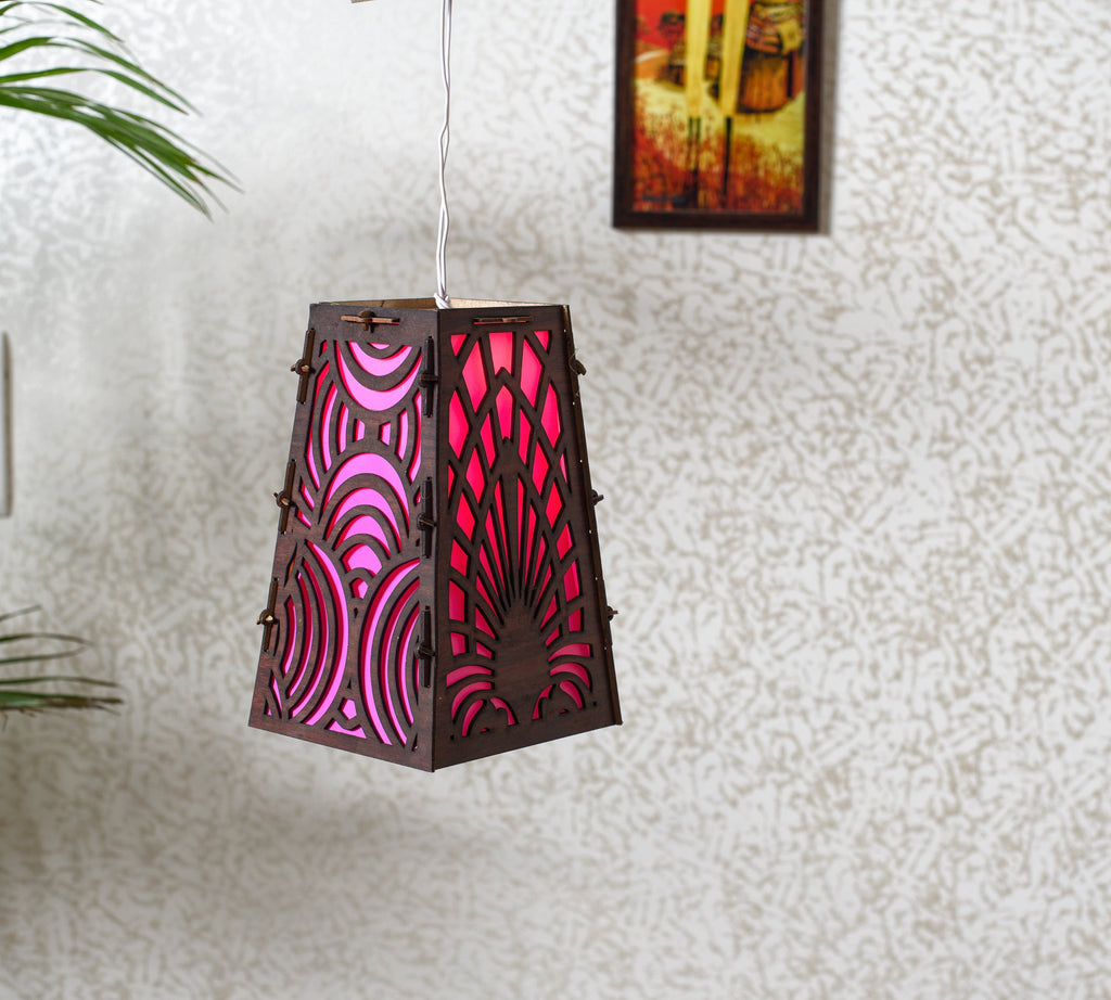 Lower Wooden Lamp With Light (a3) - Raj Bhai