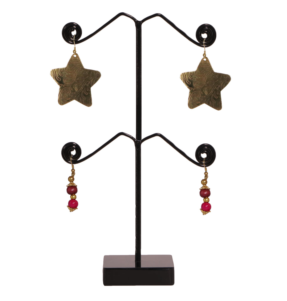 Earring Stand | Black color | 2 Pair