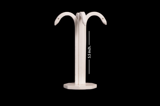 Acrylic Earring Stand | White Color | For 2Pair