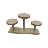 Wooden Display Risers Display Storage Stand for Jewelry Figurines Glasses Styleb