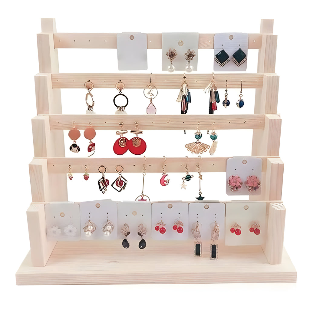 Amazon.com: Kigley 4 Pcs Acrylic Earring Hanger Rack Earring Holder Stand Earring  Display Each 52 Hole with 8 Mini Hangers Clear Hanging Jewelry Ear Studs  Dangle Organizer for Women Girls, 5.31 x