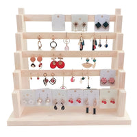 WOODEN EARRING STAND