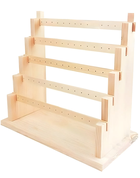 WOODEN EARRING STAND
