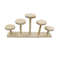 Wooden Display Risers Display Storage Stand for Jewelry Figurines Glasses Styleb