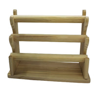 3 Roll Wooden Bangle Stand