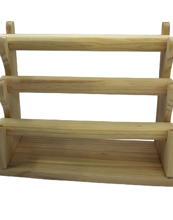 3 Roll Wooden Bangle Stand