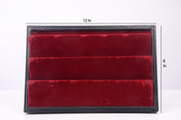 Velvet Earring Tray - Black & Maroon