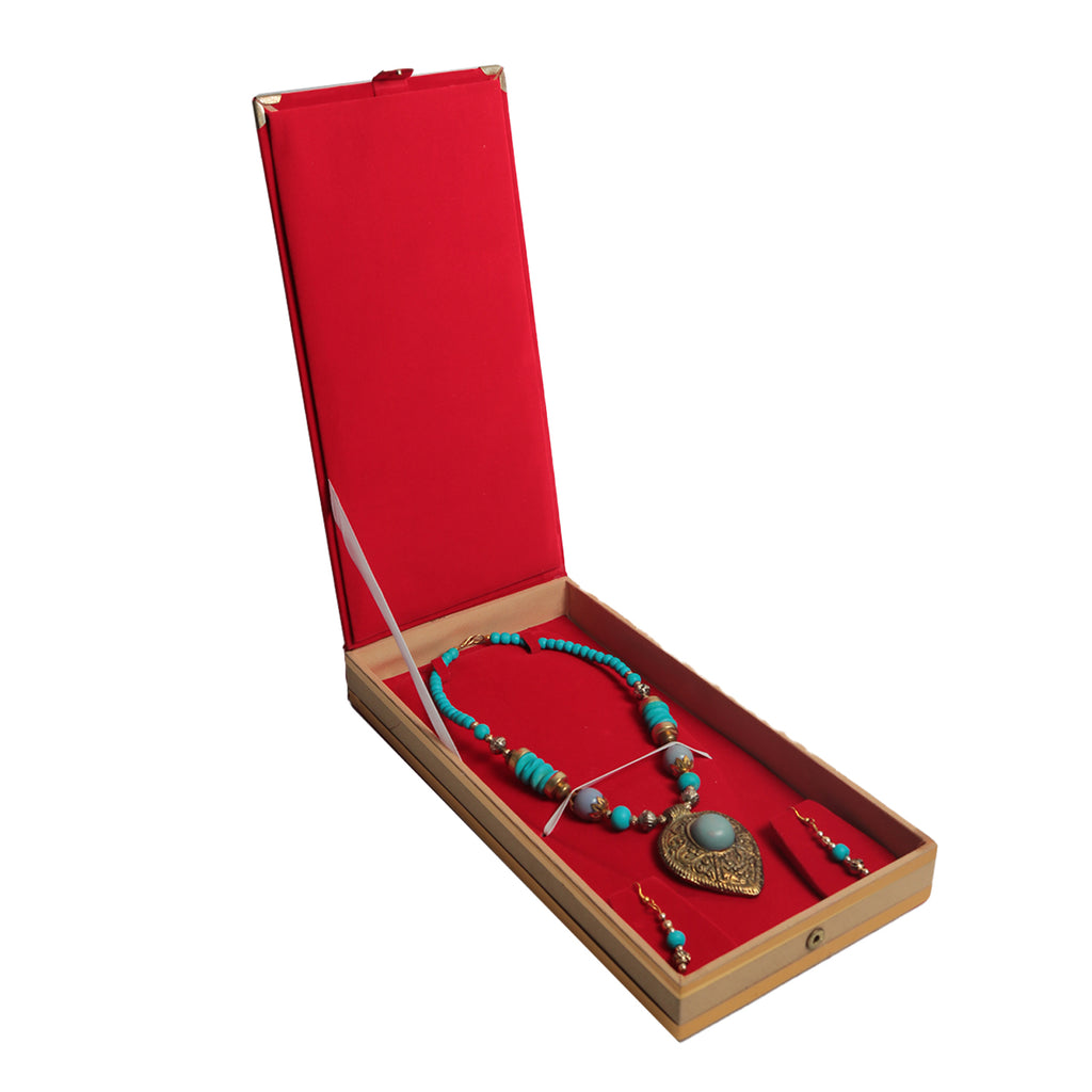 Long Necklace Set Box | Red Color