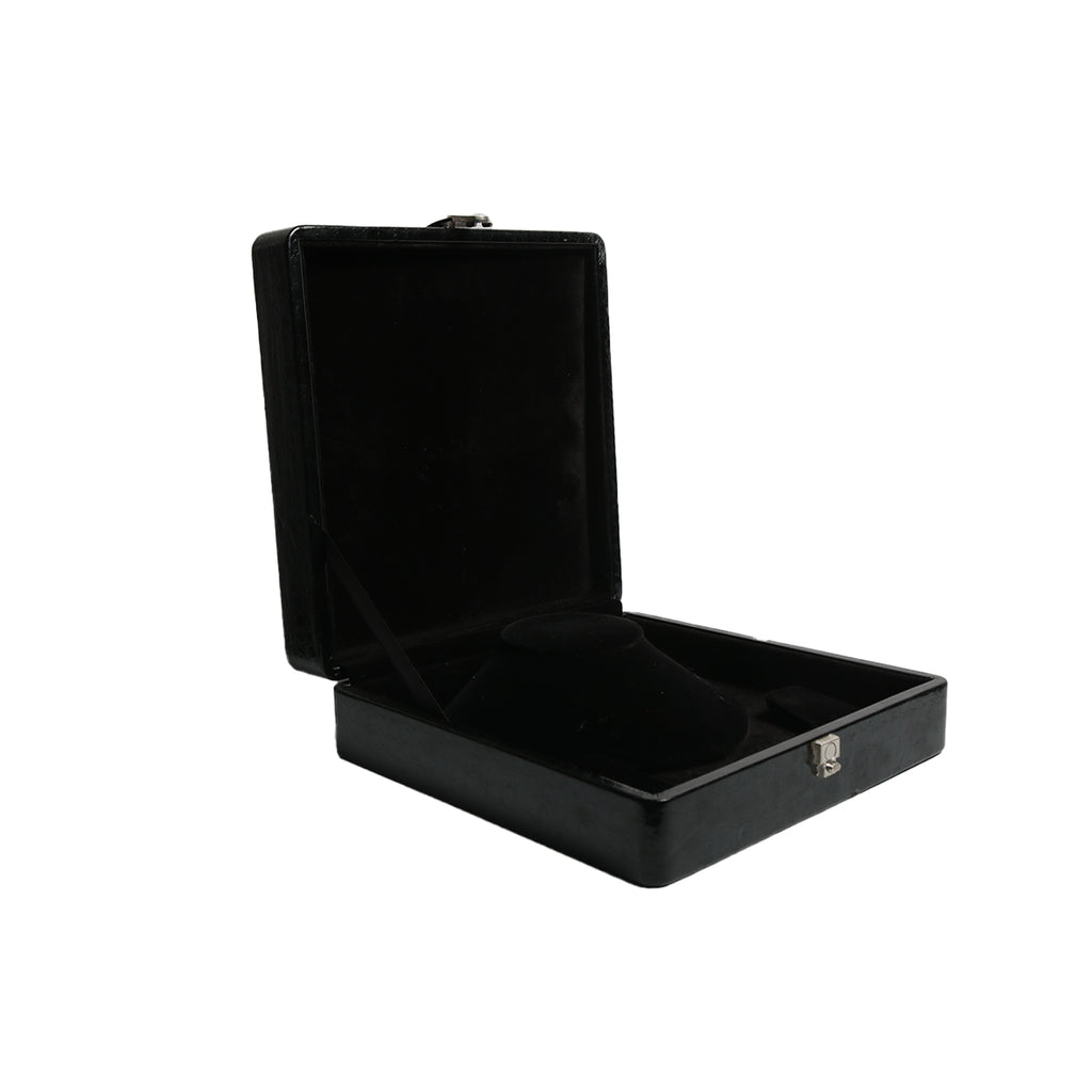 Rexine Box For Necklace Set | Black Color