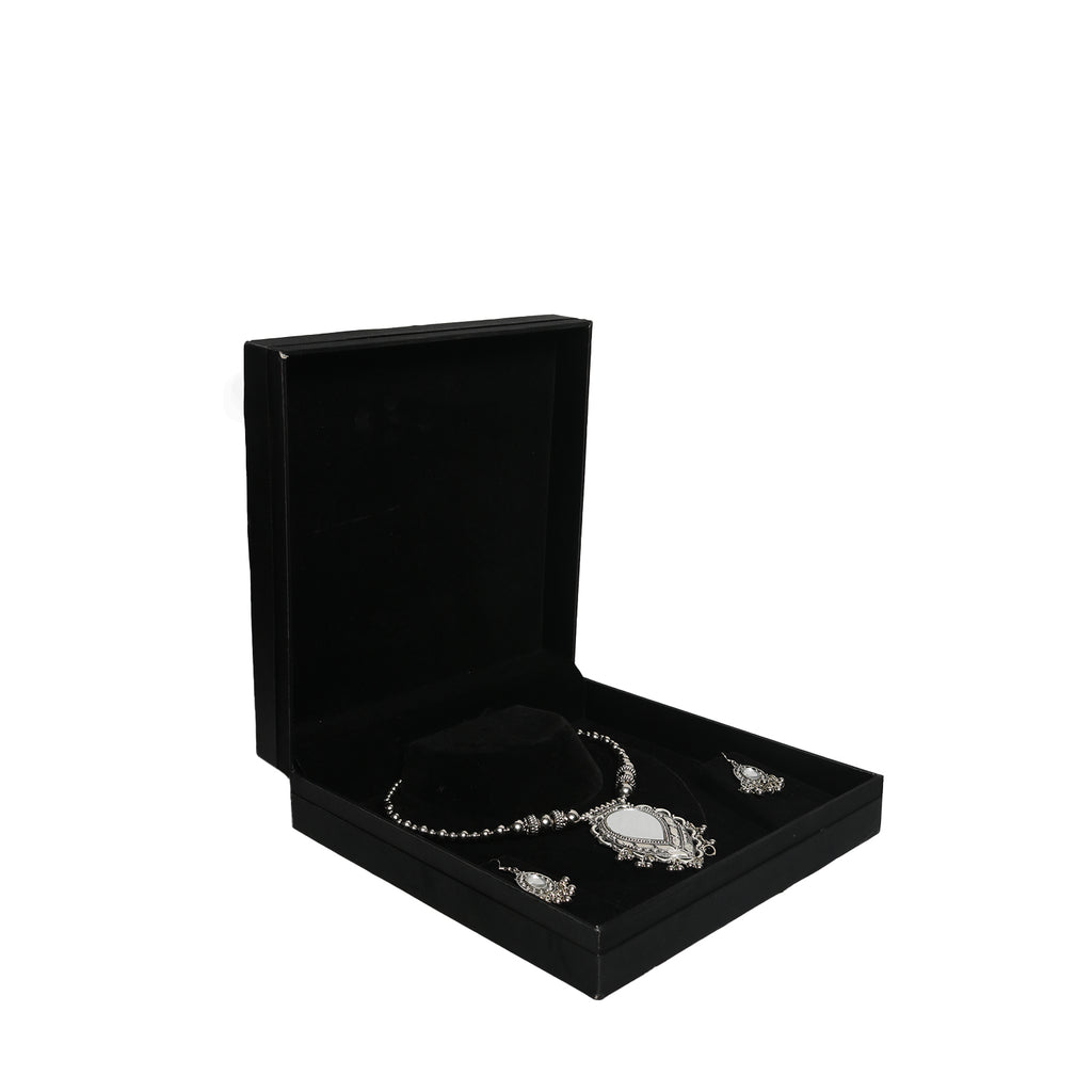 Black Color Velvet Box For Jewellery Set