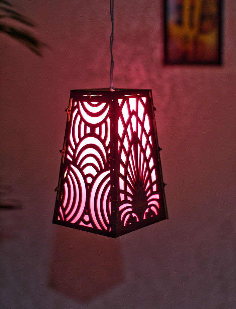 Lower Wooden Lamp With Light (a3) - Raj Bhai
