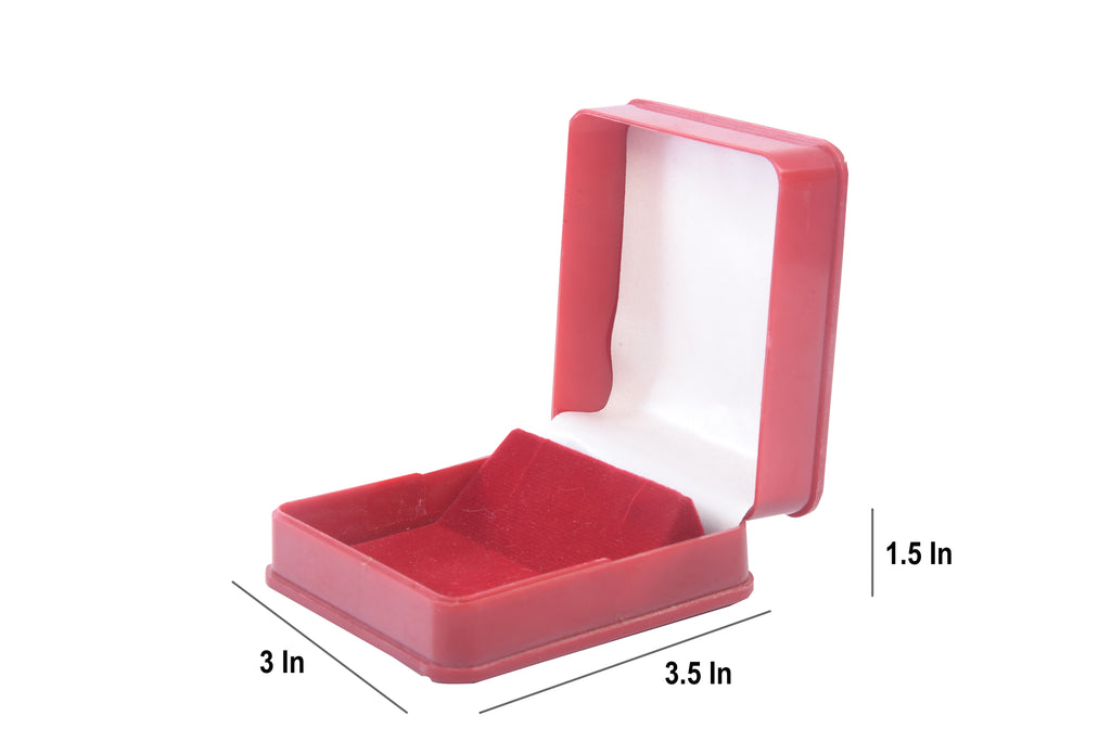 Plastic Earring Box | Red Color