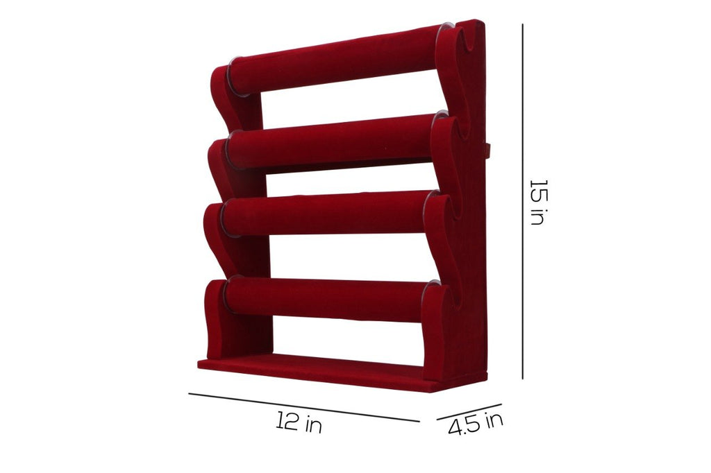 4 ROLL VELVET BANGLE STAND - Raj Bhai