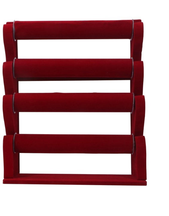 4 ROLL VELVET BANGLE STAND