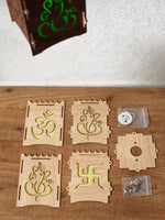 Mini Wooden Lamp With Light (y) - Raj Bhai